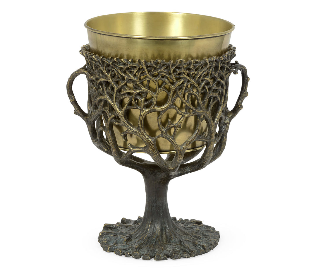 Curated Collection - Light Dark Bronze Tree Planter