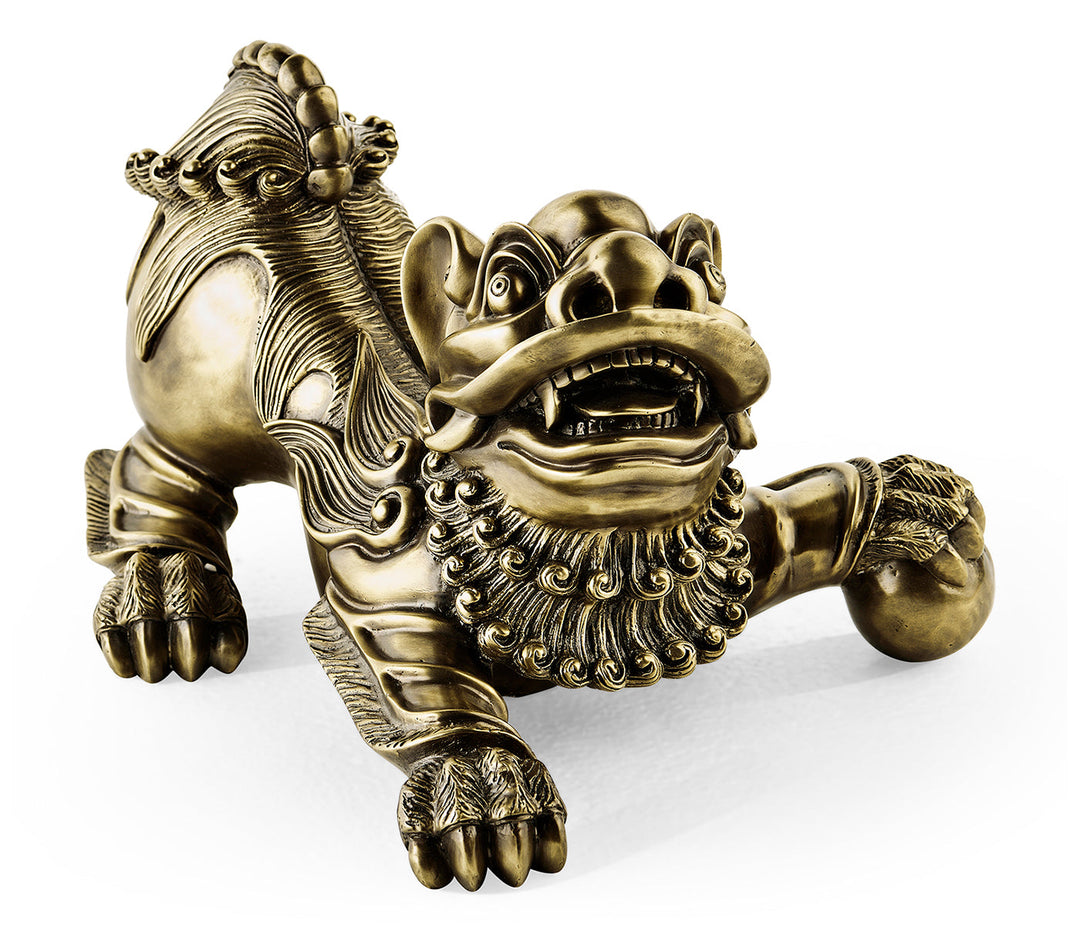 JC Modern - Indochine Collection - Antique Brass Foo Dog