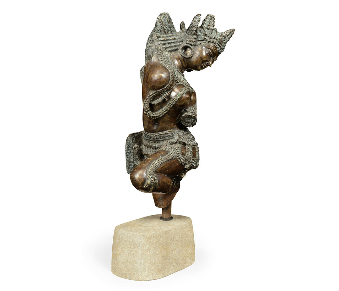 Curated Collection - Antique Bronze Dancing Celestial Deity