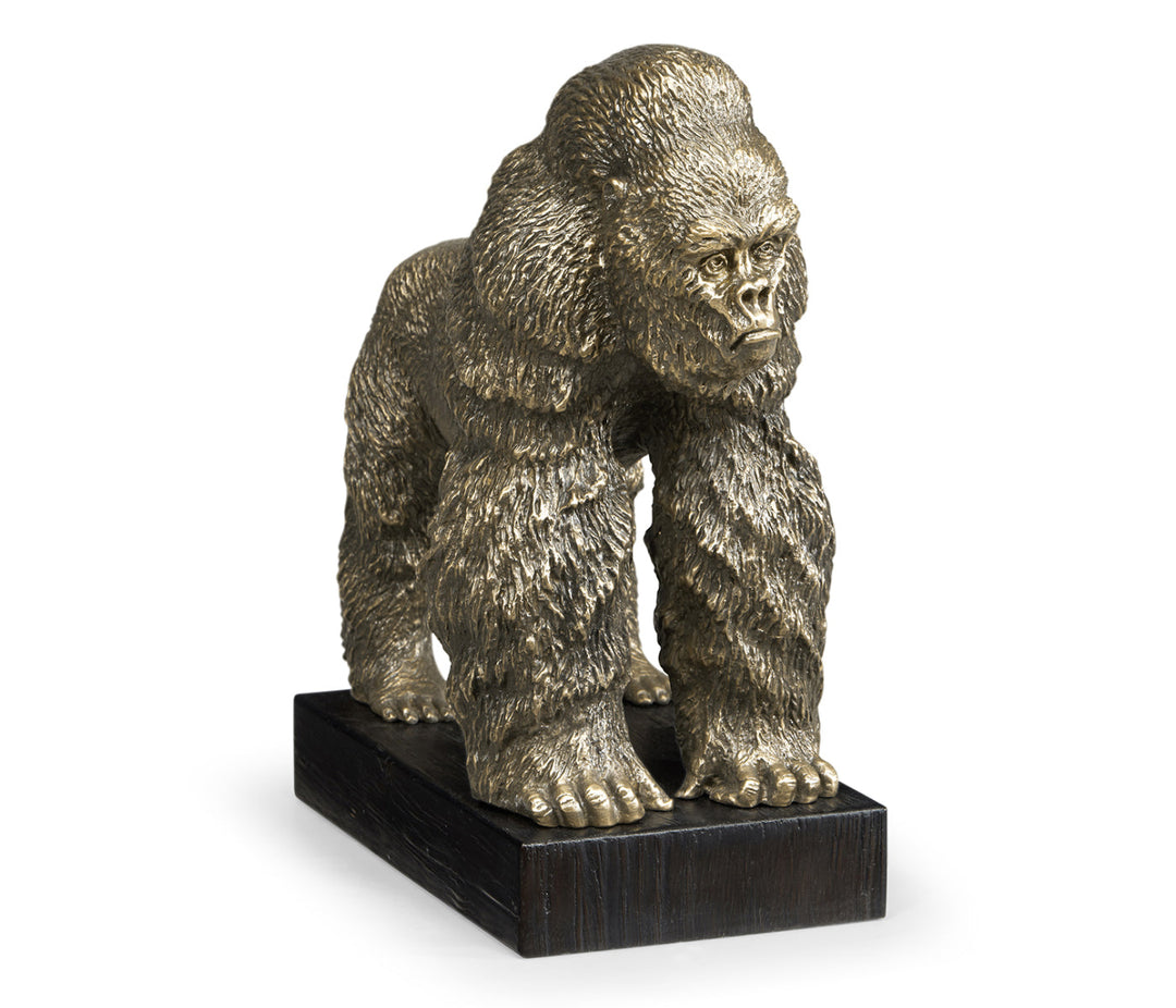 Curated Collection - Light Brass King Kong Statue