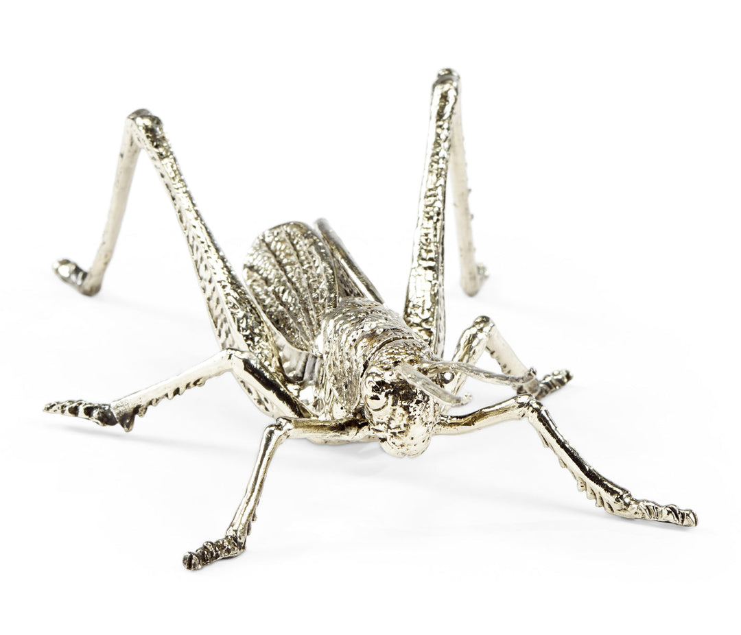 Curated Collection - White Brass Grasshopper