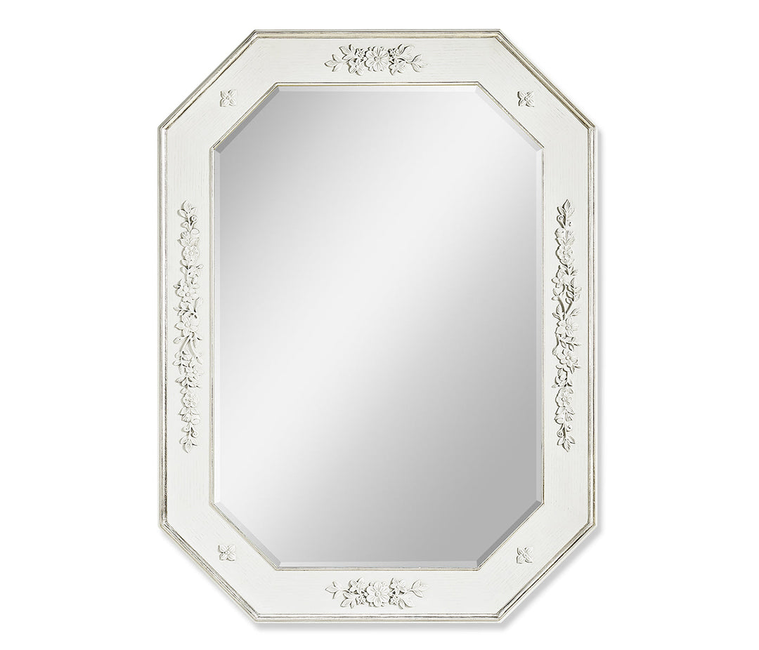 White -  Parhelion Carved Mirror