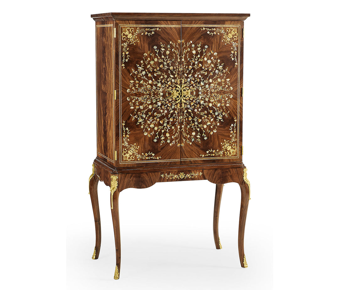 Regency Collection - Mahogany & Mother of Pearl Drinks Cabinet