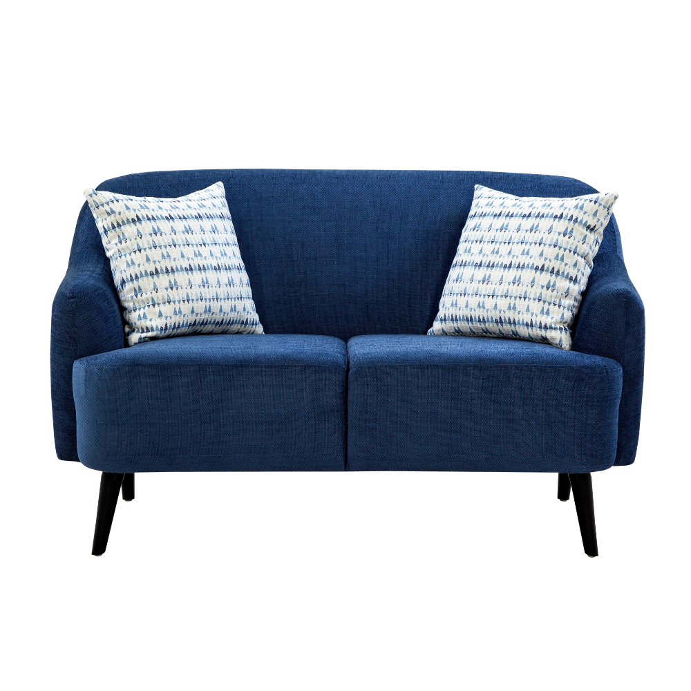 Nelson Winsome Dark Blue Loveseat (138cm)