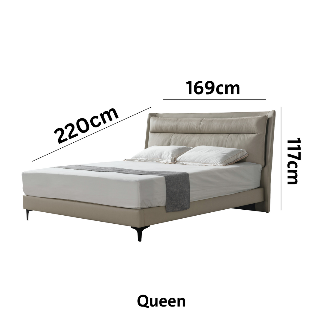 Bedtime Bliss Beige King Bed (King/Queen)