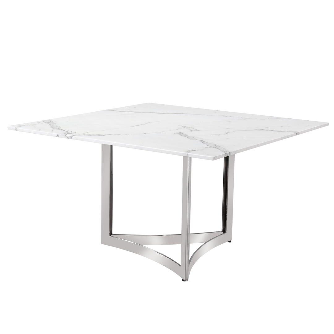 Alexa Square Marble Dining Table