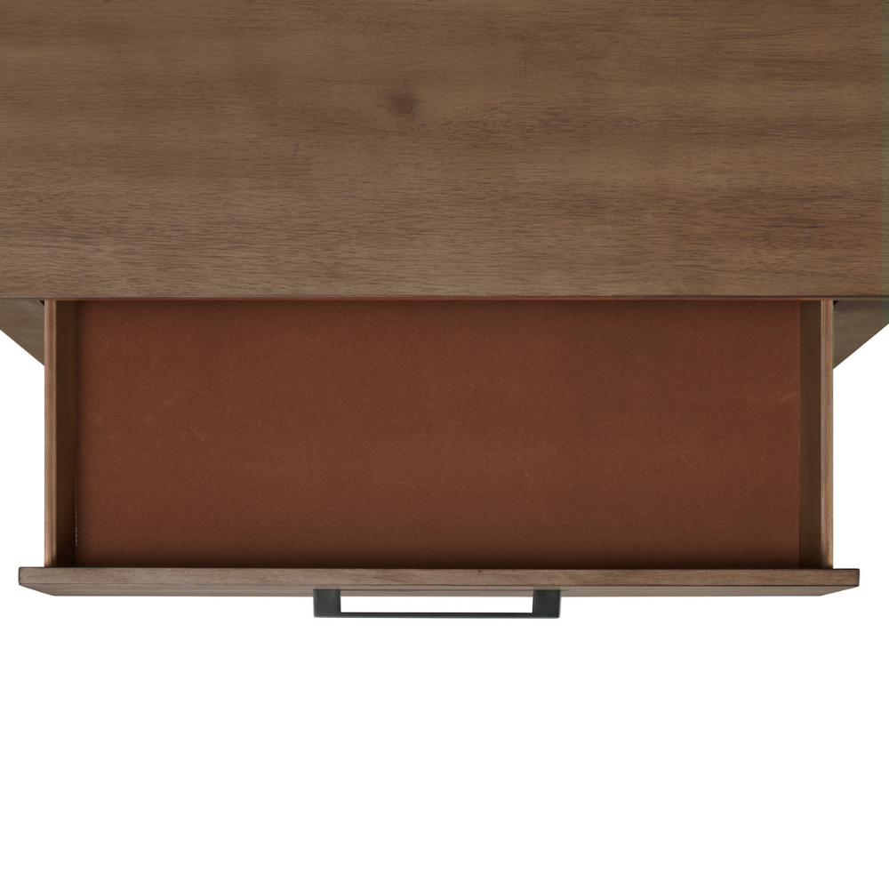 Jolene 2-Drawer Nightstand W/ Usb In Grey