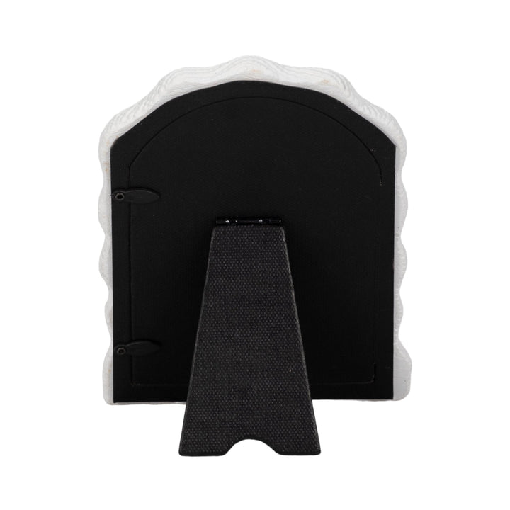 4x6 Wavy Arch Photo Frame, White