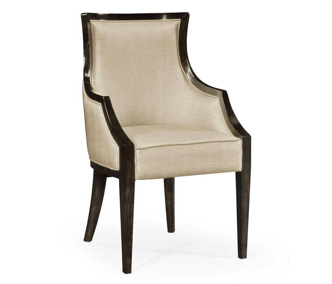 JC Modern - Eclectic Collection - Smoked Grey Eucalyptus Dining Arm Chair