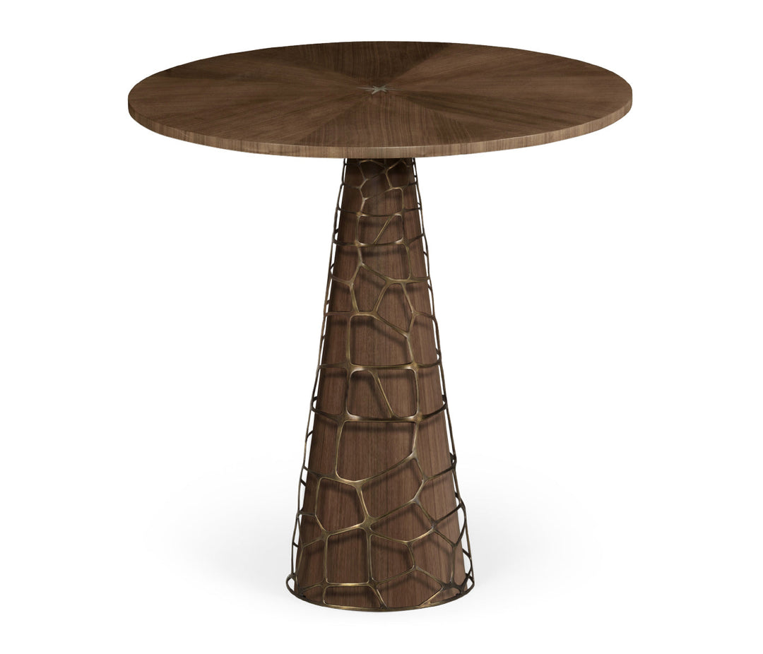 JC Modern - Langkawi Collection - 36" Circular Natural Walnut Counter Table