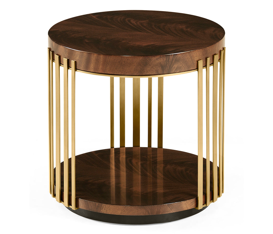 JC Modern - Langkawi Collection - Round Antique Mahogany End Table