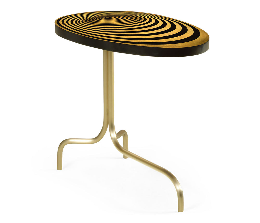 JC Modern - Op Art Collection - Oval Sofa Table with Tripod Base