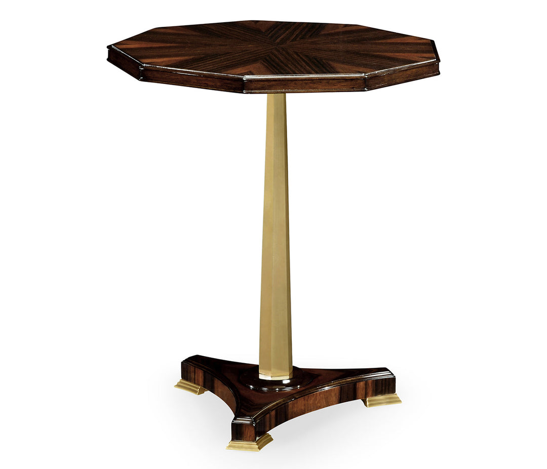 JC Modern - Eclectic Collection - Nonagon Macassar Ebony Side Table