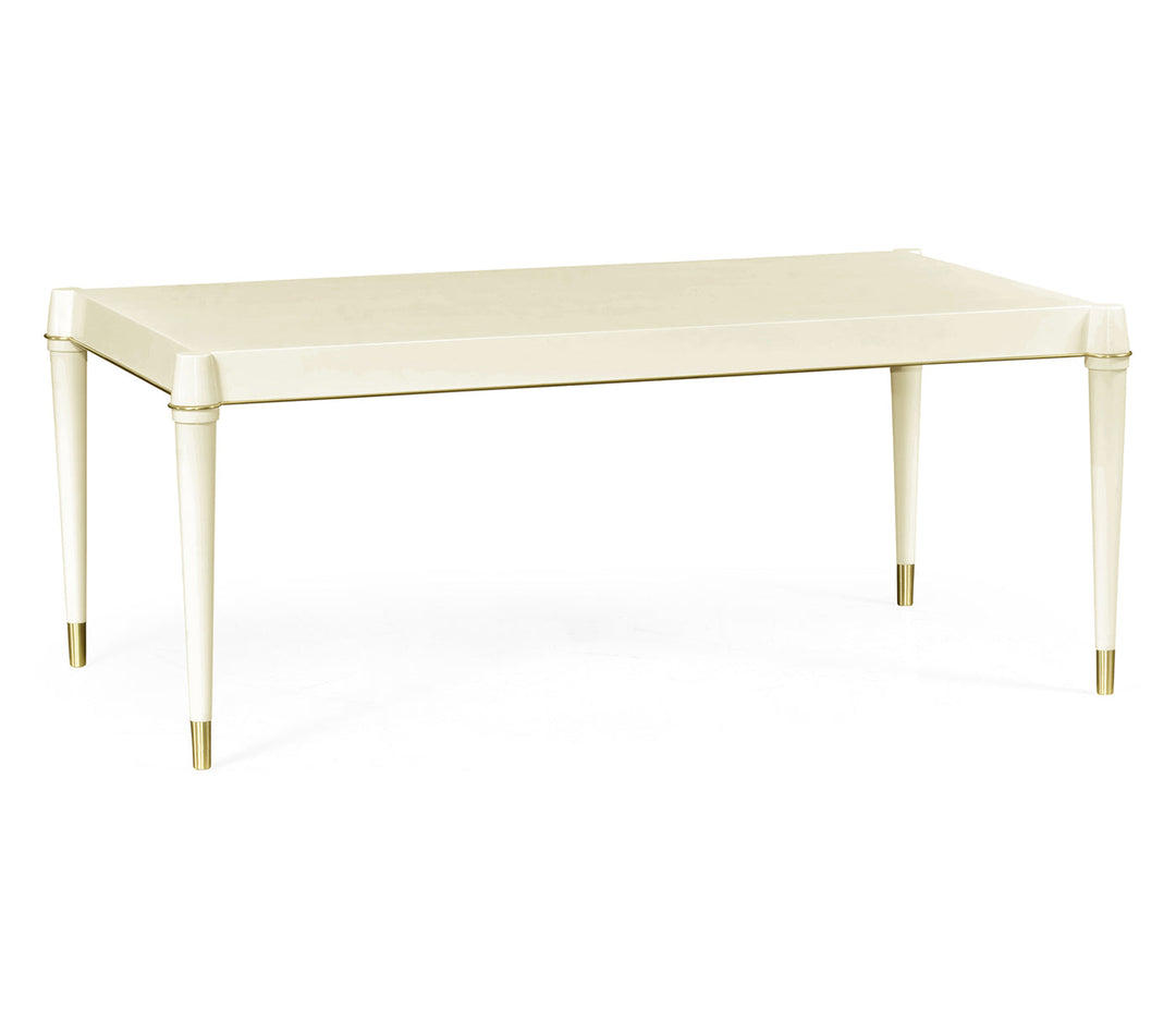 JC Modern - Eclectic Collection - Ivory Painted Coffee Table