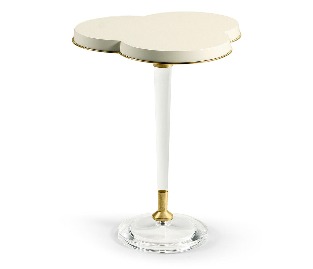 JC Modern - Eclectic Collection - Trefoil Ivory & Acrylic Wine table