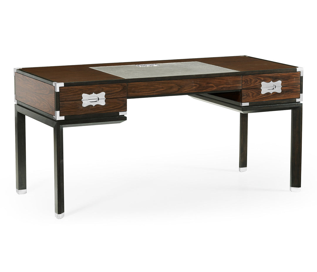 JC Modern - Campaign Collection - Campaign Style Dark Santos Rosewood Desk