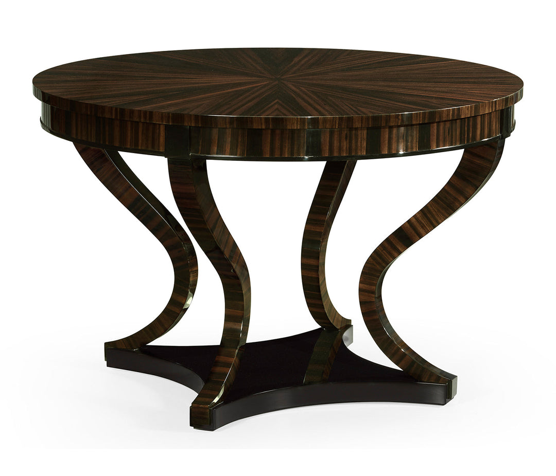 JC Modern - Ebony Collection - Round Macassar Ebony Centre Table