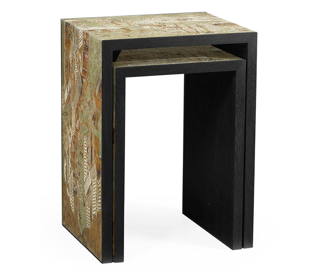 JC Modern - Fusion Collection - Fusion Chinoiserie Nesting Tables