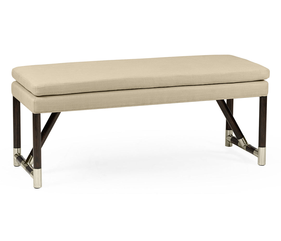 JC Modern - Campaign Collection - Campaign Style Charcoal Bench