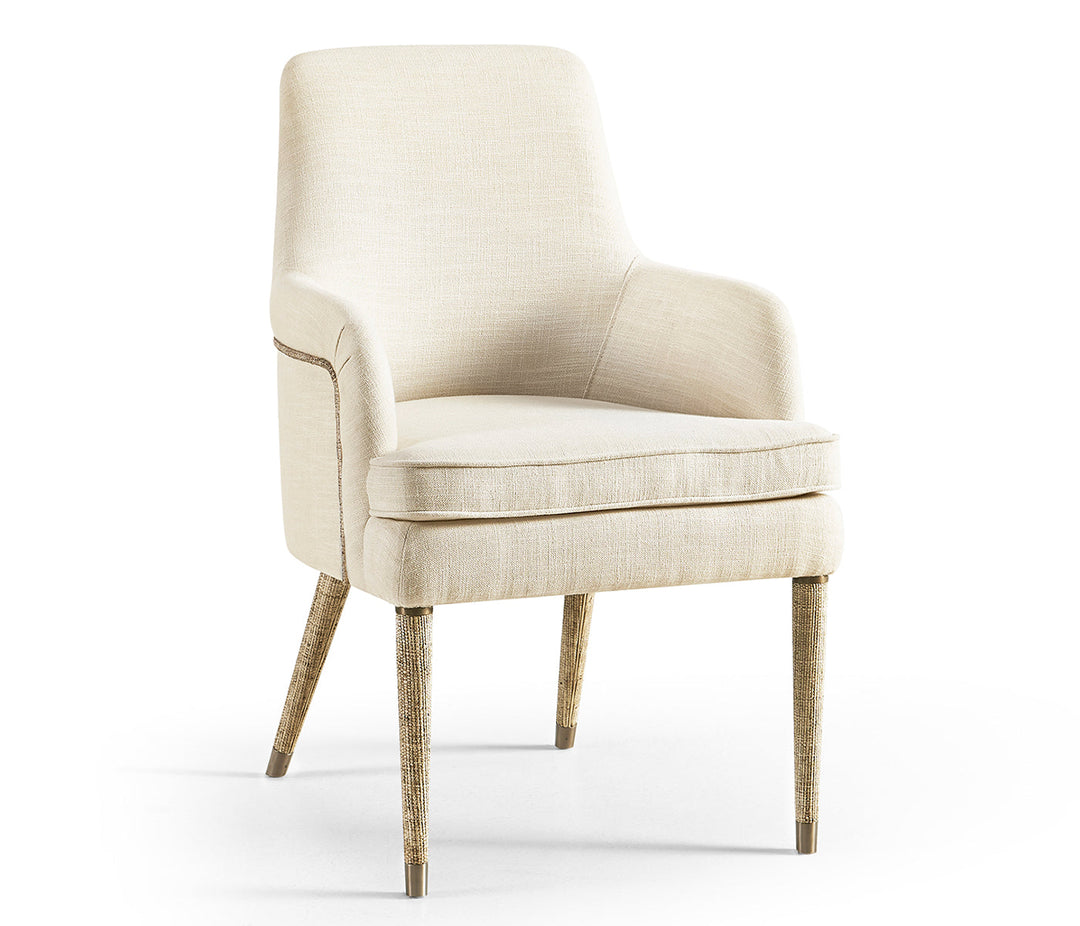 Water - Shoal Linen & Grasscloth Host Chair