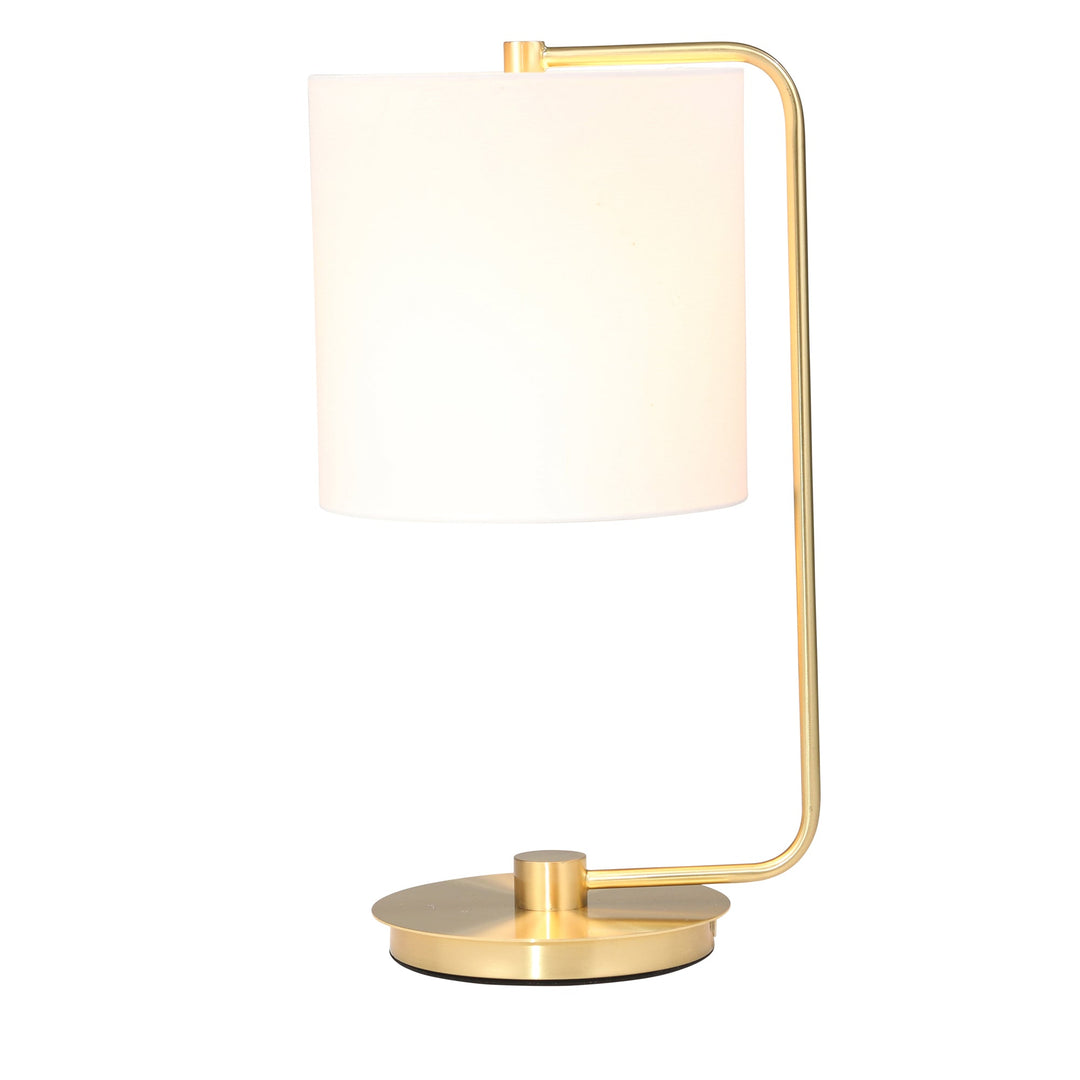 METAL TABLE LAMP 21", GOLD