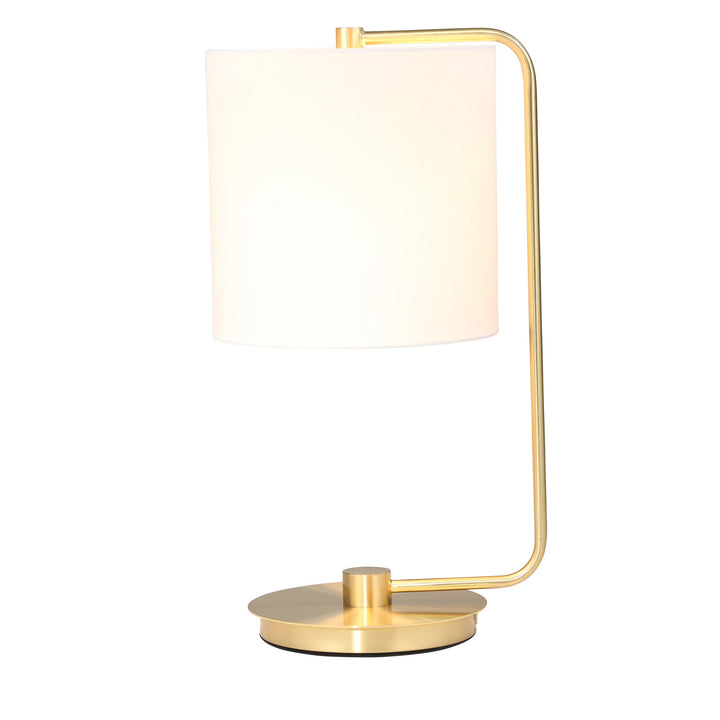 METAL TABLE LAMP 21", GOLD