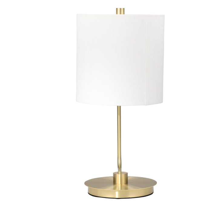 METAL TABLE LAMP 21", GOLD