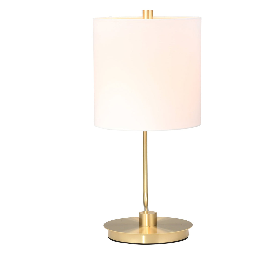 METAL TABLE LAMP 21", GOLD