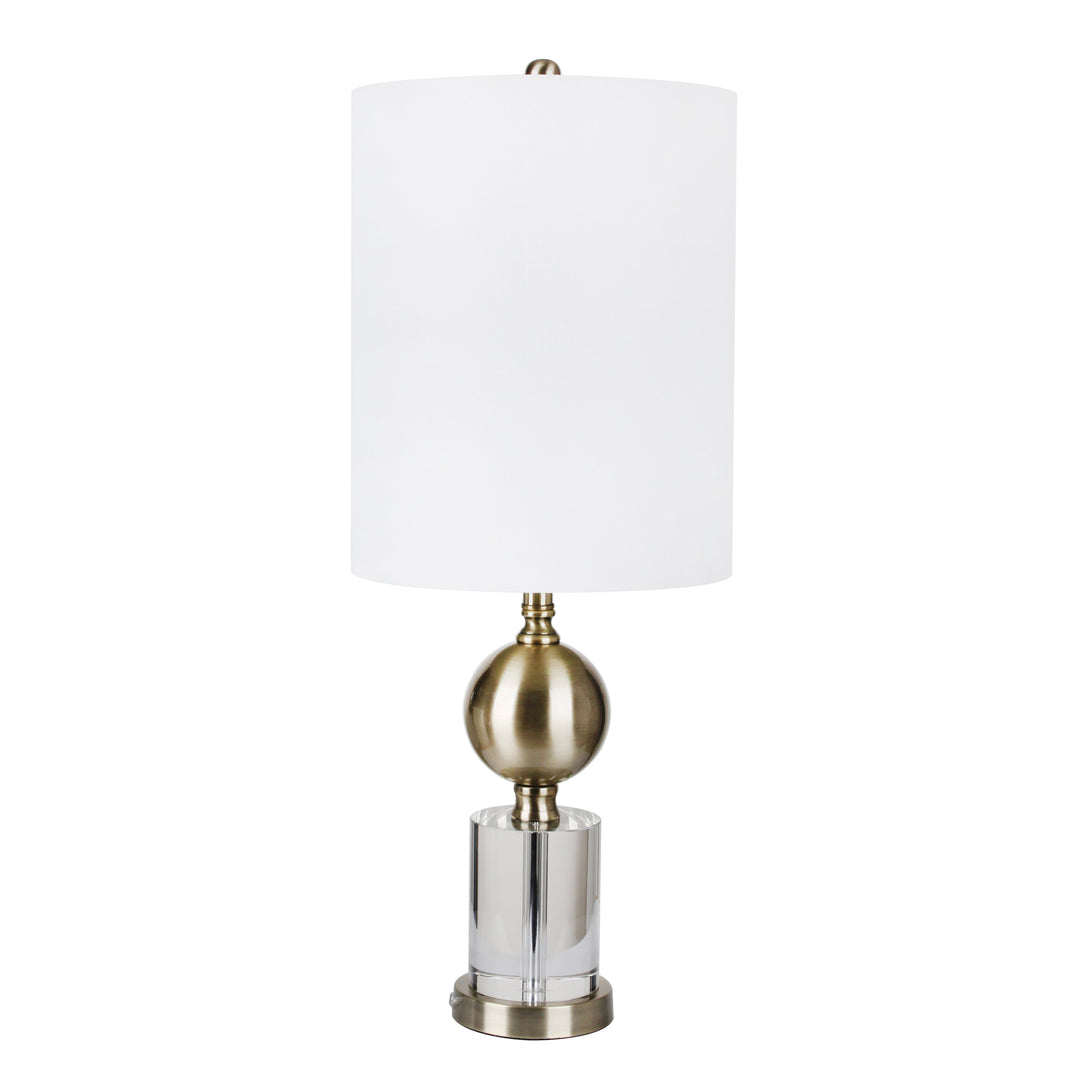 CRYSTAL / METAL 30" TABLE LAMP