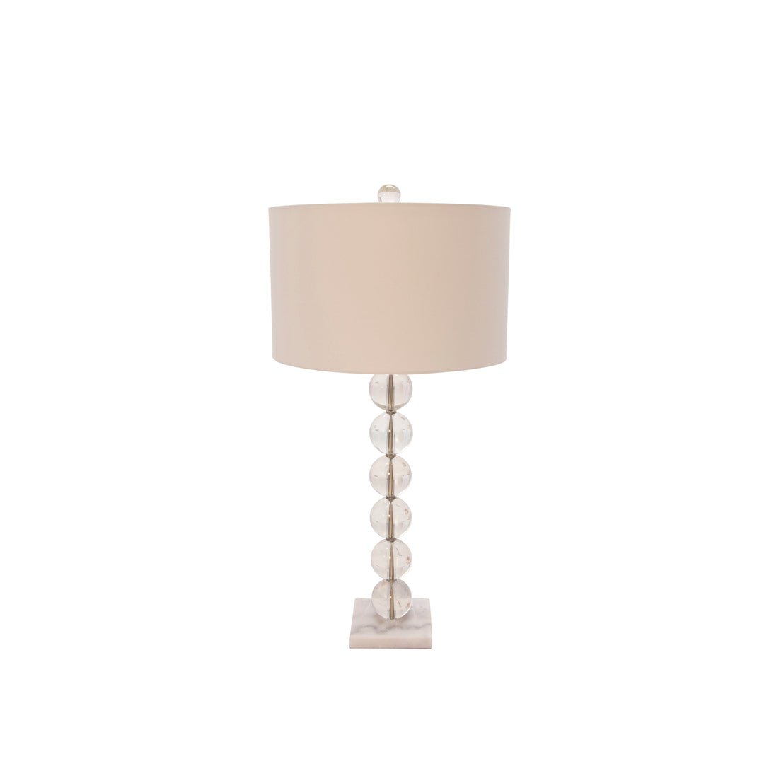 CRYSTAL 32" TABLE LAMP, CLEAR