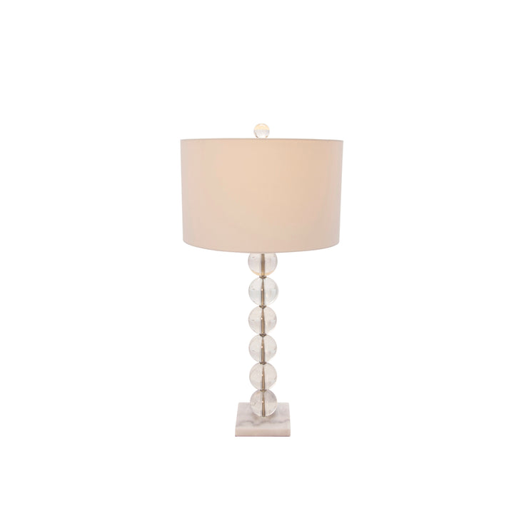 CRYSTAL 32" TABLE LAMP, CLEAR