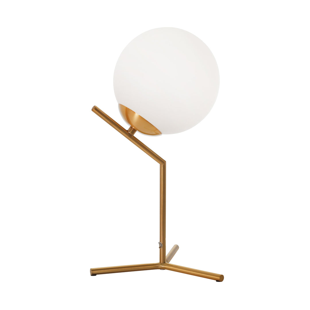 GLASS 22" ORB TABLE LAMP, GOLD