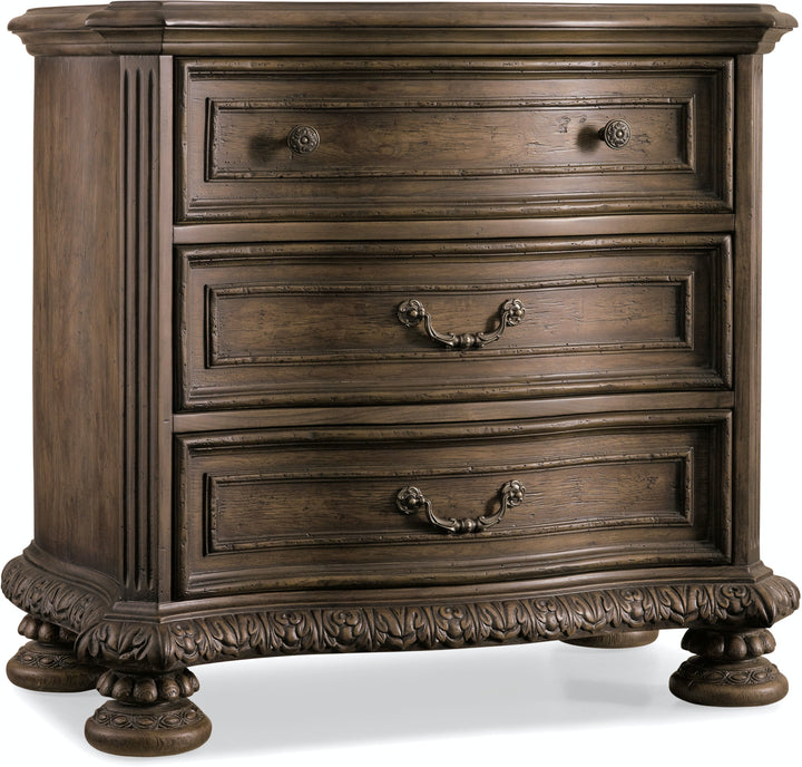 Rhapsody Three Drawer Nightstand