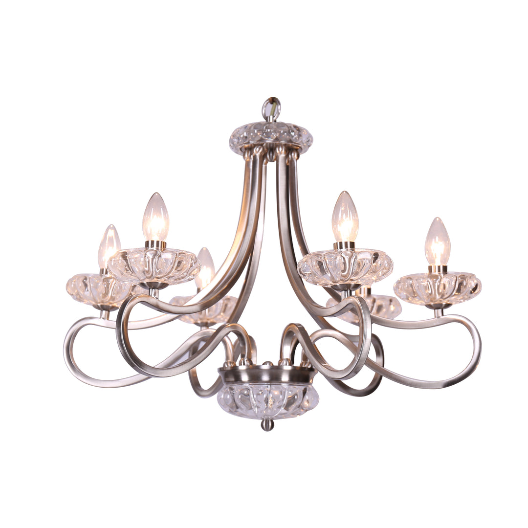 METAL CHANDELIER 
6 LIGHTS