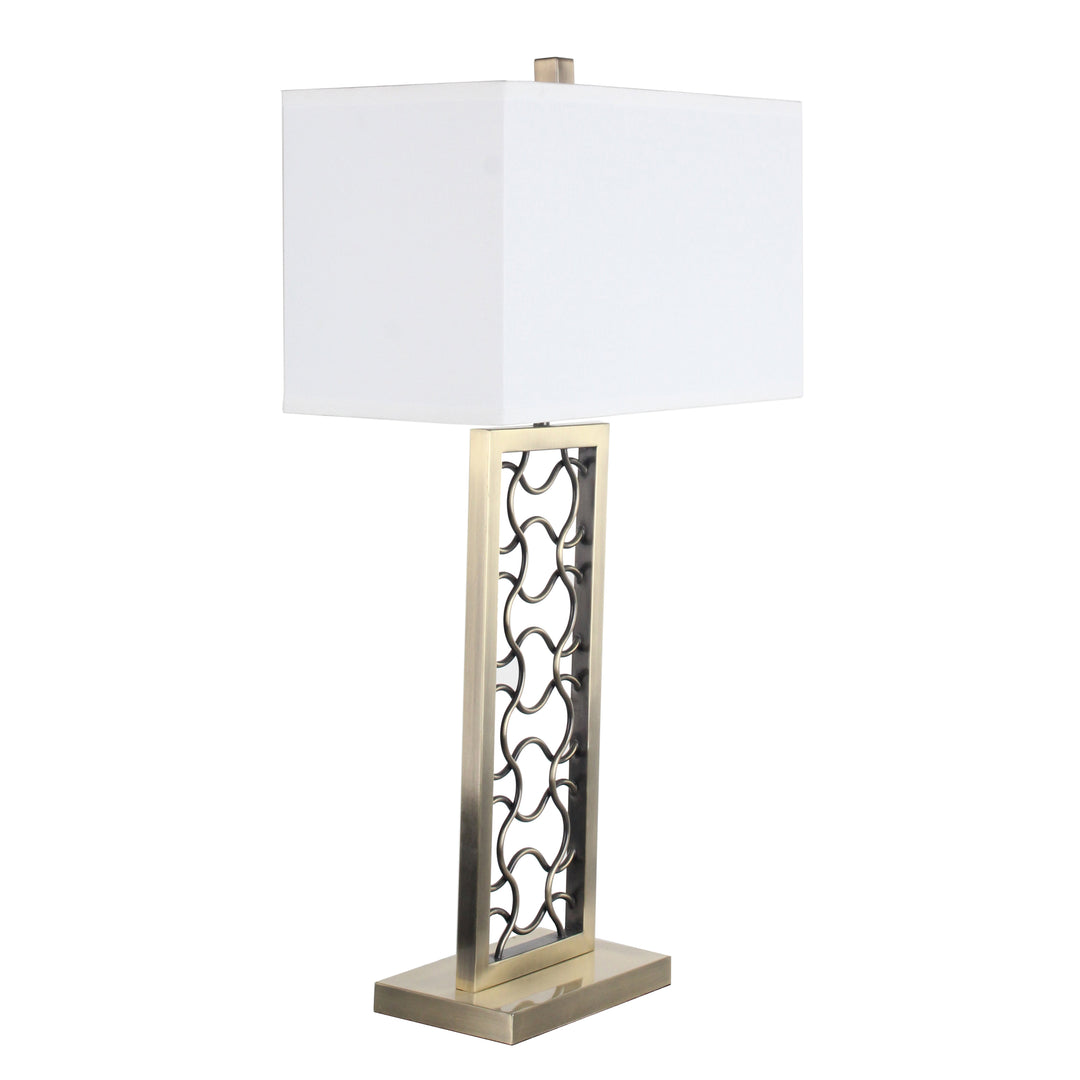 28"H METAL TABLE LAMP