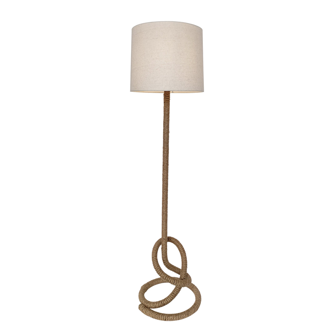 LINEN ROPE 60" FLOOR LAMP, BROWN