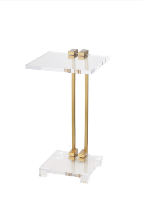 Mishelli Brushed Brass Accent Table