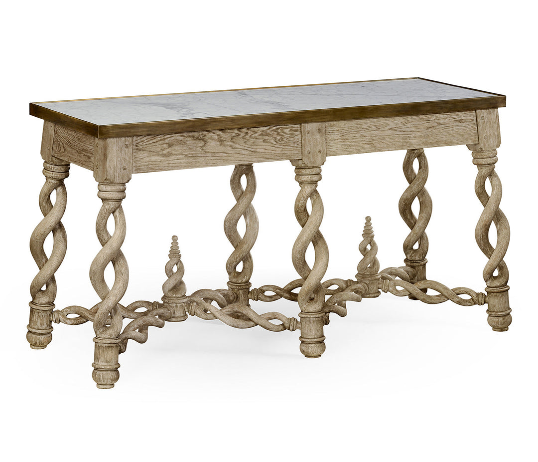 William Yeoward Collected - Country House Chic - Purbeck Grey Oak Console