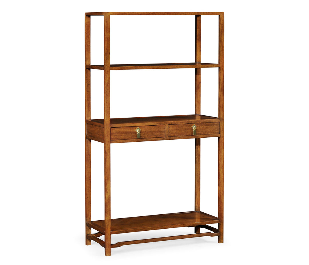 Churchman Collection - Ming Imperial Mahogany Three-Tiered Etagere with Drawers