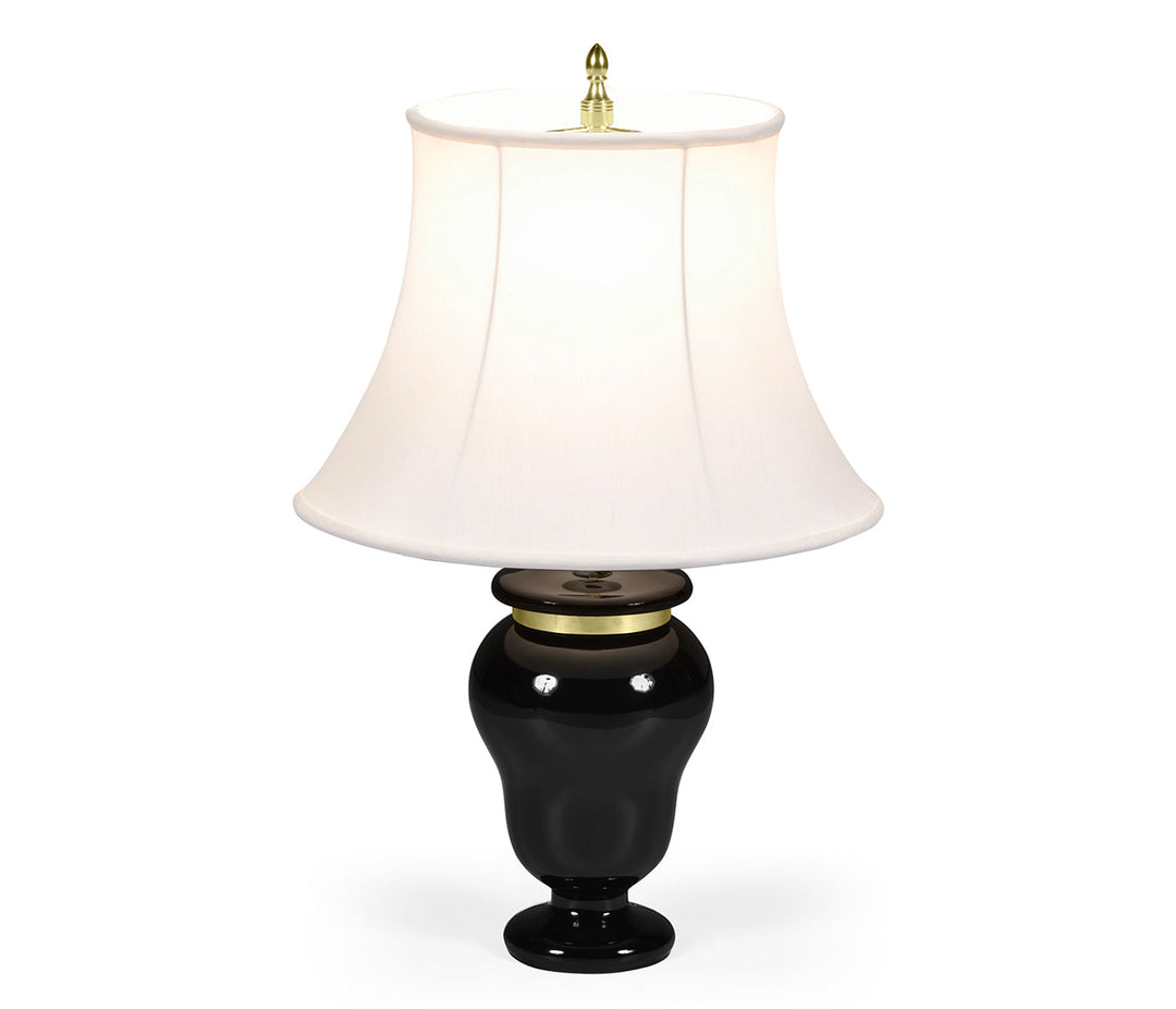 Churchman Collection - Black & Brass Urn Table Lamp