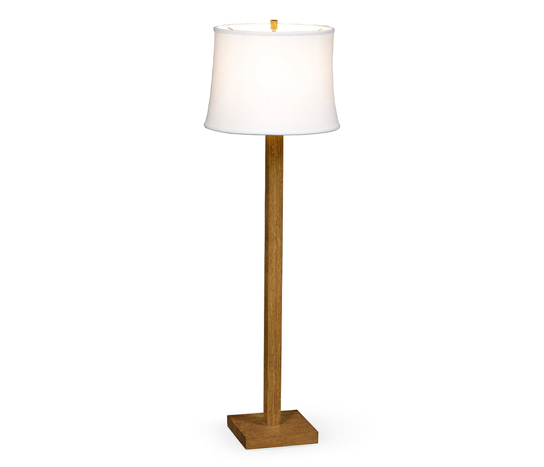 Churchman Collection - Brushed Golden Oak Floor Lamp