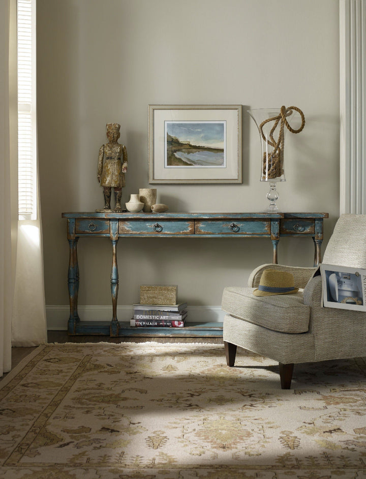 Sanctuary Four-Drawer Thin Console