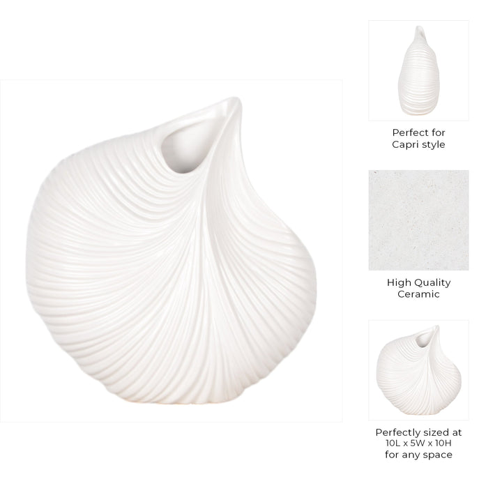 Kony White  Vase