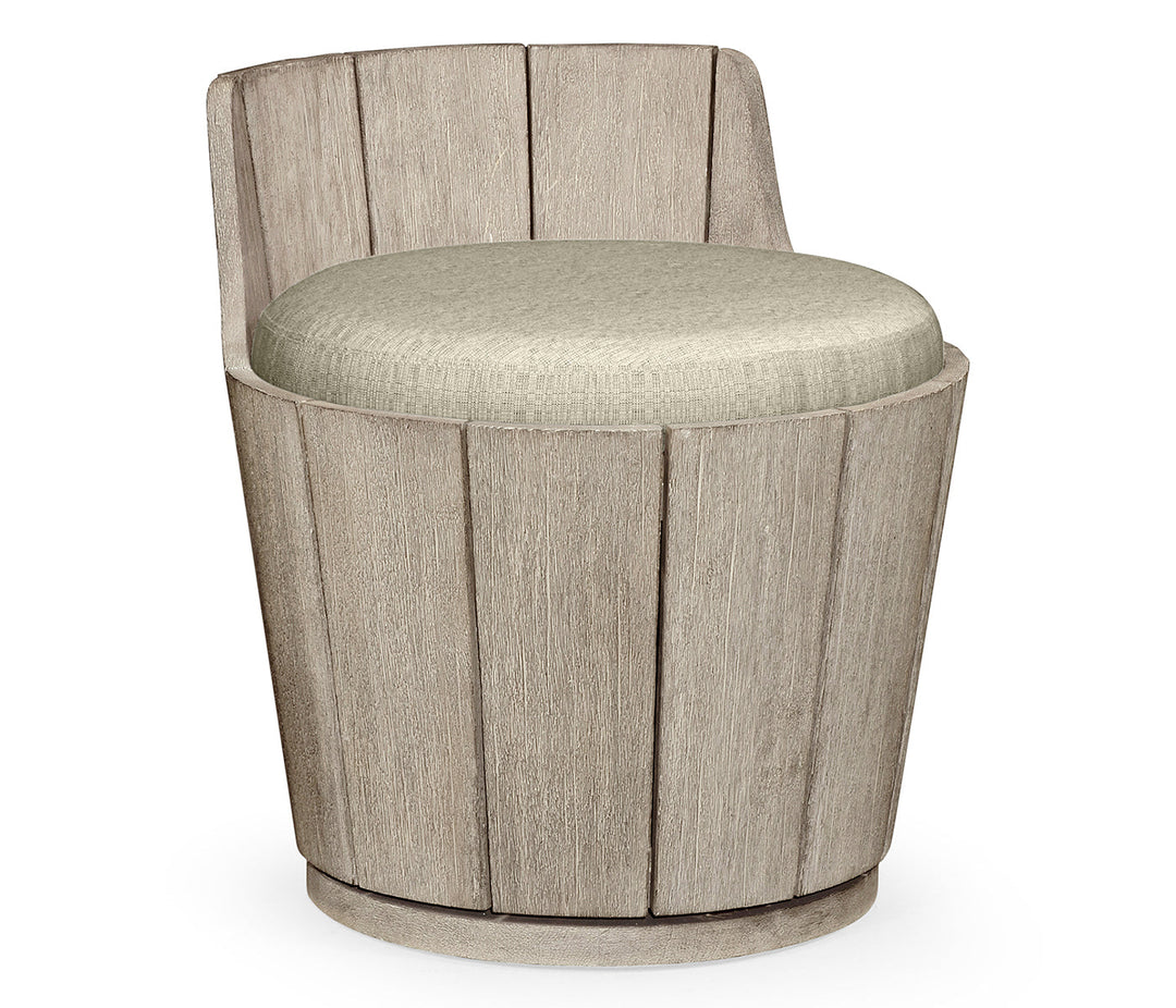 JC Outdoor - Hampton Collection - Swivel Navajo Sand Storage Bucket Stool