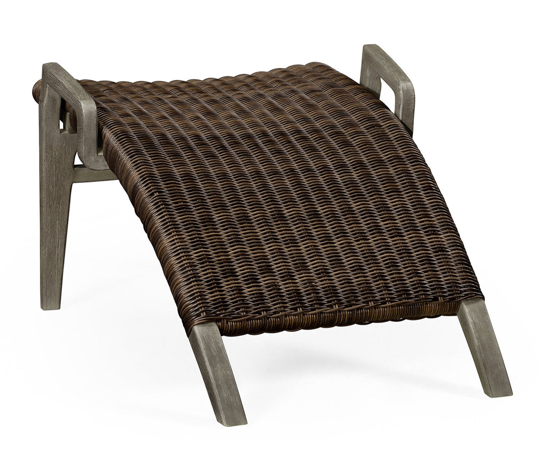 JC Outdoor - Hampton Collection - Foot Rest Only - Connects with Grey & Rattan Lounge Chair 550008-LGW