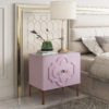 Anna Pink Lacquer Side Table