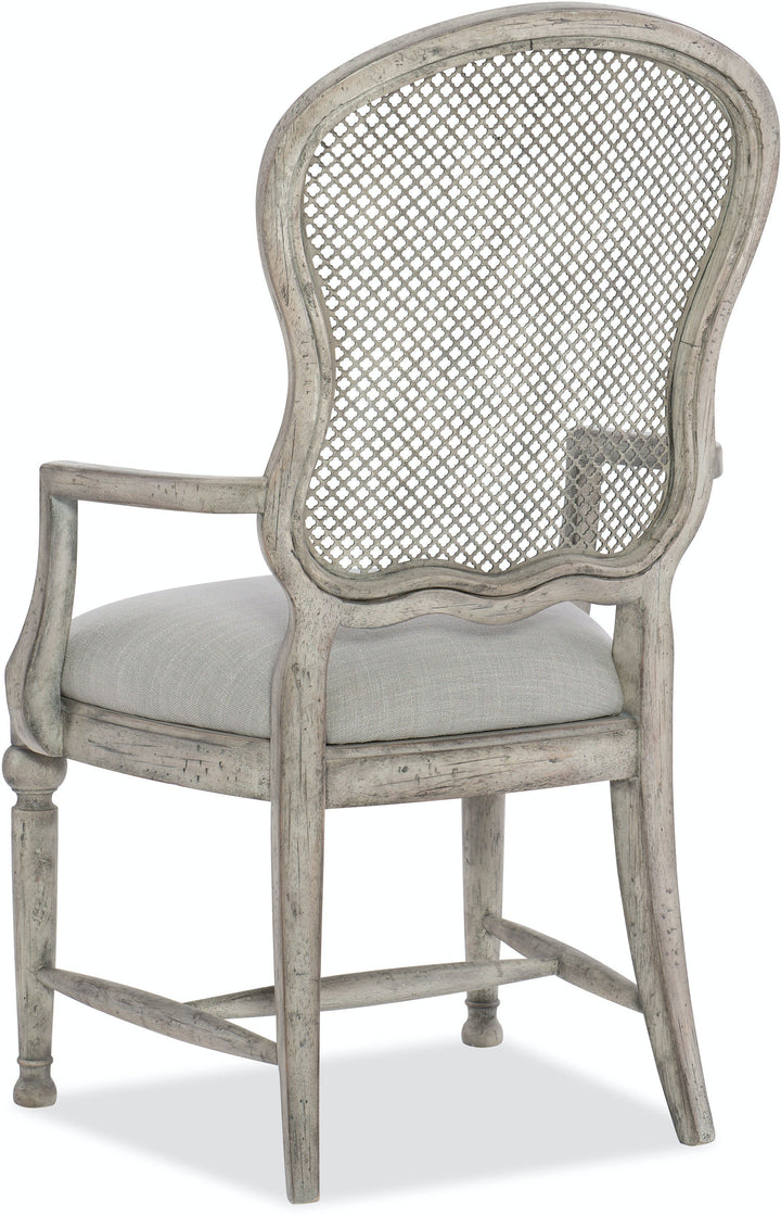 Boheme Gaston Metal Back Arm Chair - 2 per carton/price ea