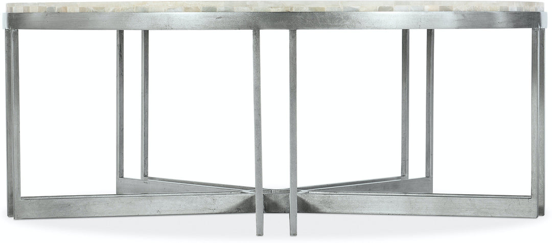 Melange Marin Round Cocktail Table