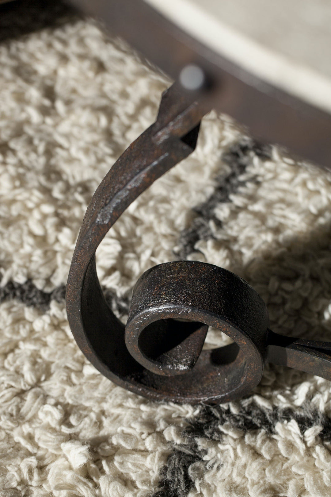 Luckenbach Metal and Stone End Table