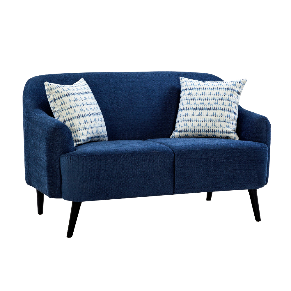 Nelson Winsome Dark Blue Loveseat (138cm)